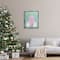 Stupell Industries Pastel Holiday Snowy Architecture Gold Framed Floater Canvas Wall Art